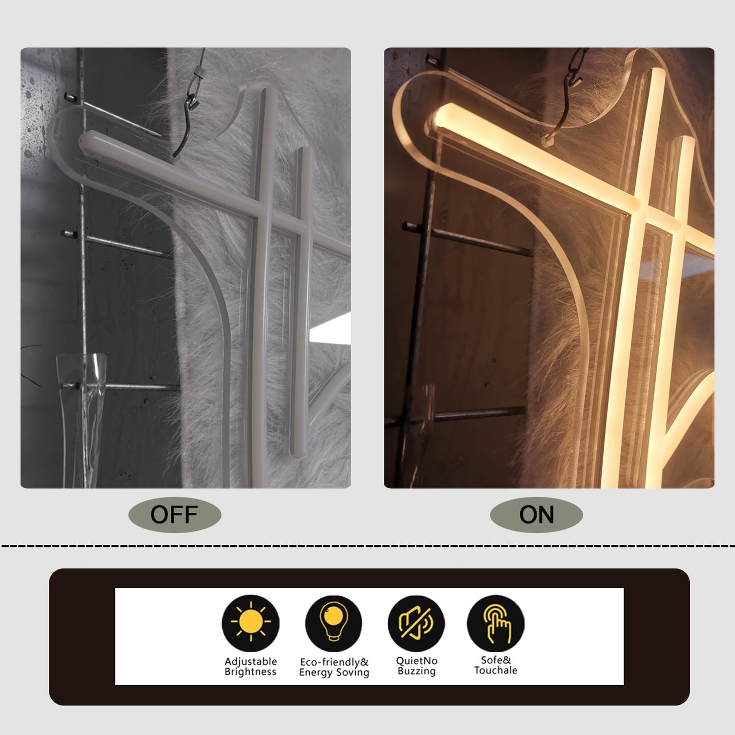 This Must Be The Place Neon Sign 80.5" x 14.3" Light for Home Bedroom Cafe Bar Hanging Wall Decor Sign Anniversaries Wedding Birthday Backdrop (Super Large Style)