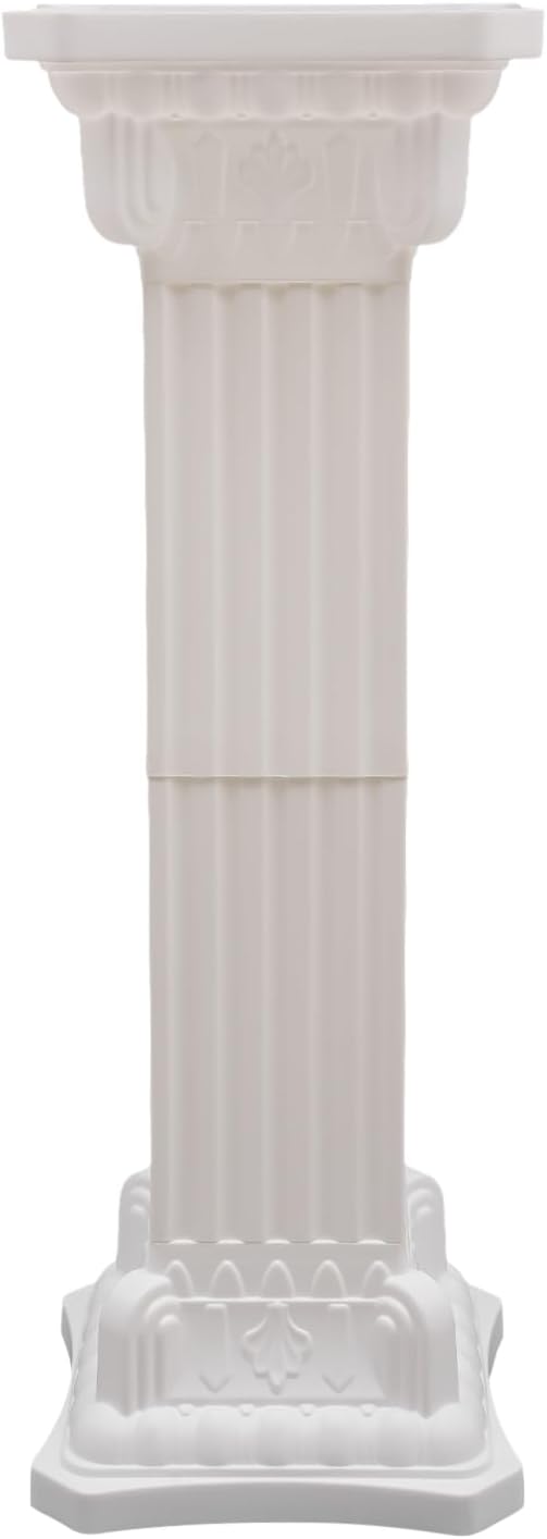 Roman Pillars Decoration Party Flower Pot Columns Set 4Pcs Decor Pedstal Stand 11.8x35.4in Flower Floral Wedding Party Event Road Decorative Columns (11.8x35.4in)