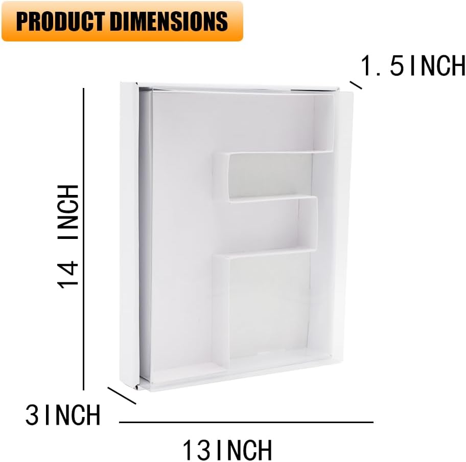 12" Fillable Cardboard Letter Charcuterie Gift Cupcake Box With Cover Sweets Packaging (F)