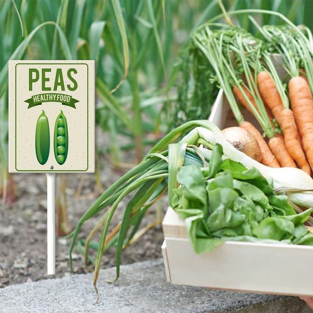 Eveokoki Aluminum Seed & Plant Labels - Plant Markes for Seedlings-Plant Tags for Pots - Garden Signs for Vegetable - Durable Markers for Plants Outdoor Waterproof - Garden Decor for Farmhouse