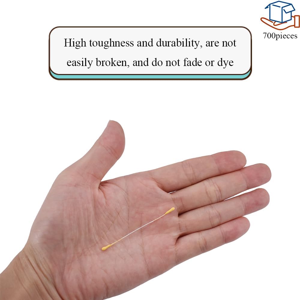 HAHIYO 700Pcs 2mm Orange-Yellow Matte Double Head Flower Stamen Pistil for Flower Making Scrapbook Decoration - Handmade Artificial Flowers Pistil Matt-Like Floral Stamens Flowers Pollen Stamen