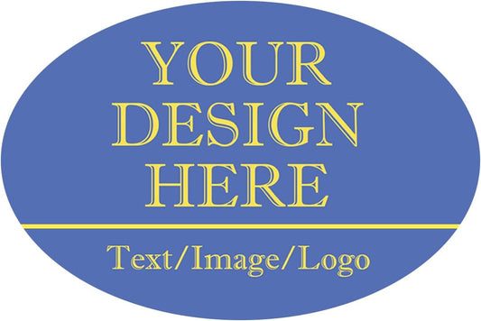 Custom Stickers 70-1000 Personalized Labels for Birthday Party Wedding, Customized Stickers for Business Logo(Oval)