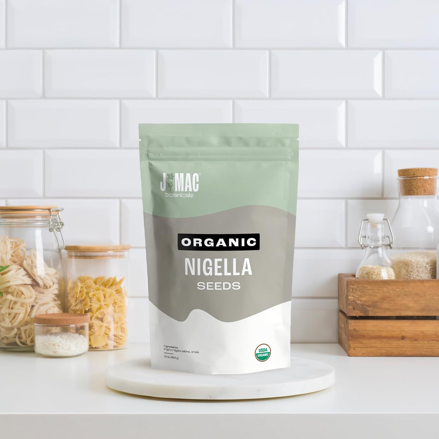 J Mac Botanicals, Organic Nigella Seeds (1 Pound), USDA Certified, black cumin seed, Nigella Sativa, Kalonji Seeds