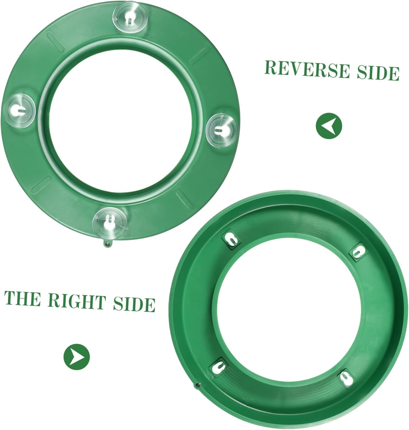 DOITOOL Flower Foam Ring with Suction Cup Car Flower Mud Green Wet Foam Blocks Round Floral Foam Blocks Artificial Floral Arrangements Mud for Florist Wedding Car Holiday Decoration 140g (Pack of 2)