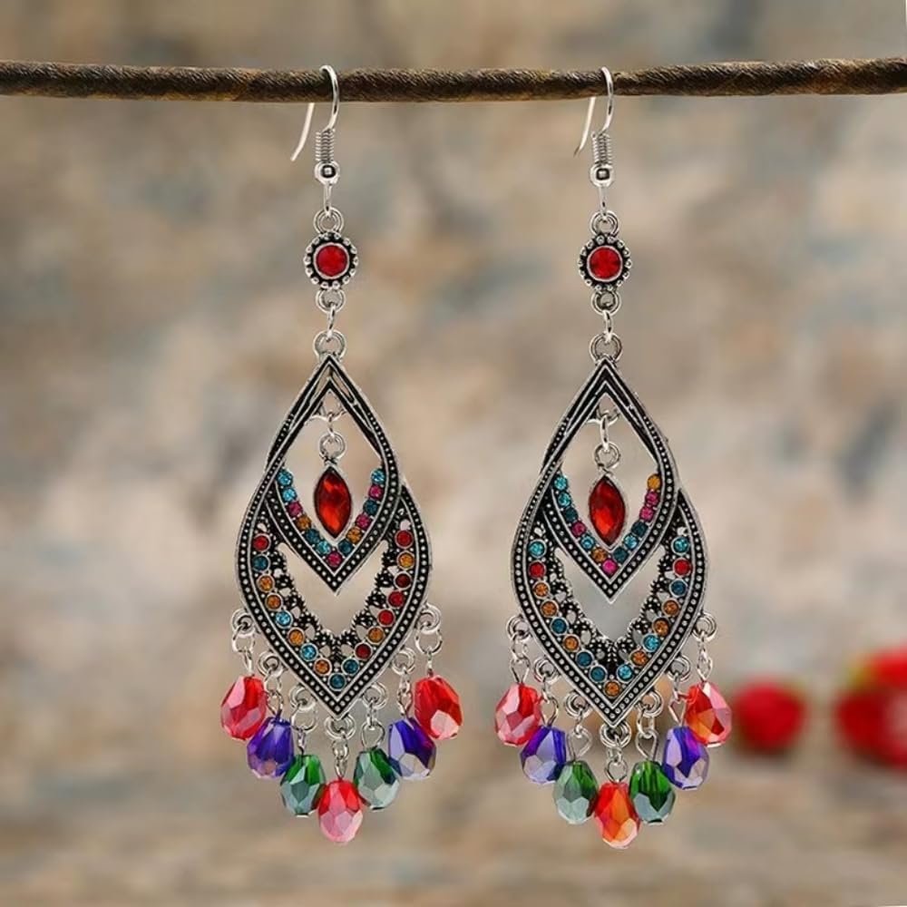 200pcs 4x6mm Teardrop Crystal Glass Beads Vertical Hole Faceted Glass Teardrop Spacer Beads for Bracelets Necklace Earring DIY Jewelry Making Craft(Light Green AB)