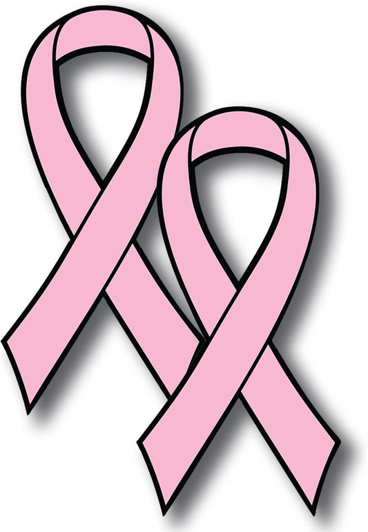 Magnet Me Up: Support Breast Cancer Awareness Pink Ribbon Magnet Decal - 2 Pack, 3.5x7 Inches, Heavy-Duty Automotive Magnets for Car, Truck, SUV - Raise Awareness and Show Support with This Magnet