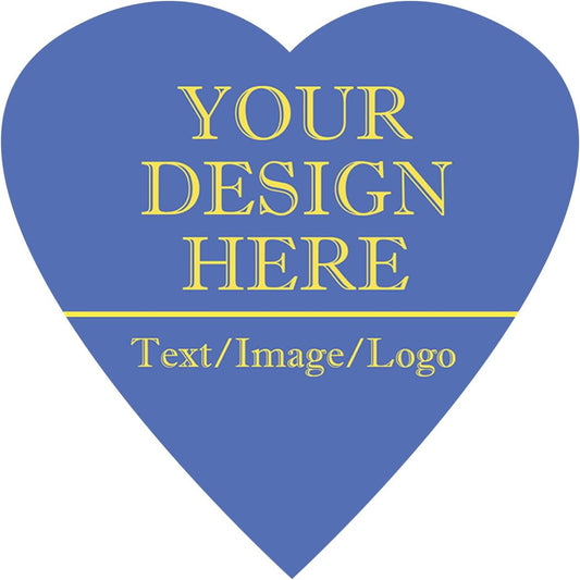 Custom Stickers 70-1000 Personalized Labels for Birthday Party Wedding, Customized Stickers for Business Logo(Heart)