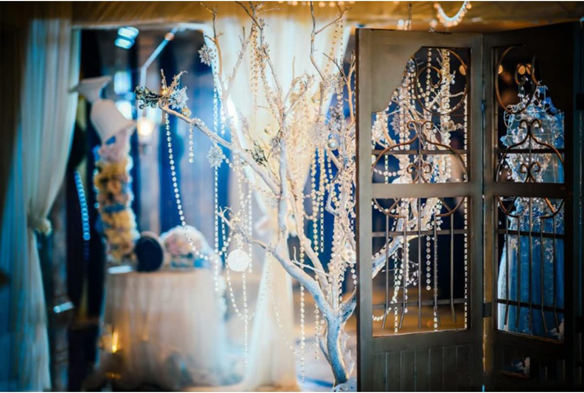 16 Feet Crystal Acrylic Gems Bead Garland Strands Manzanita Crystals Tree Garlands Christmas Decoration