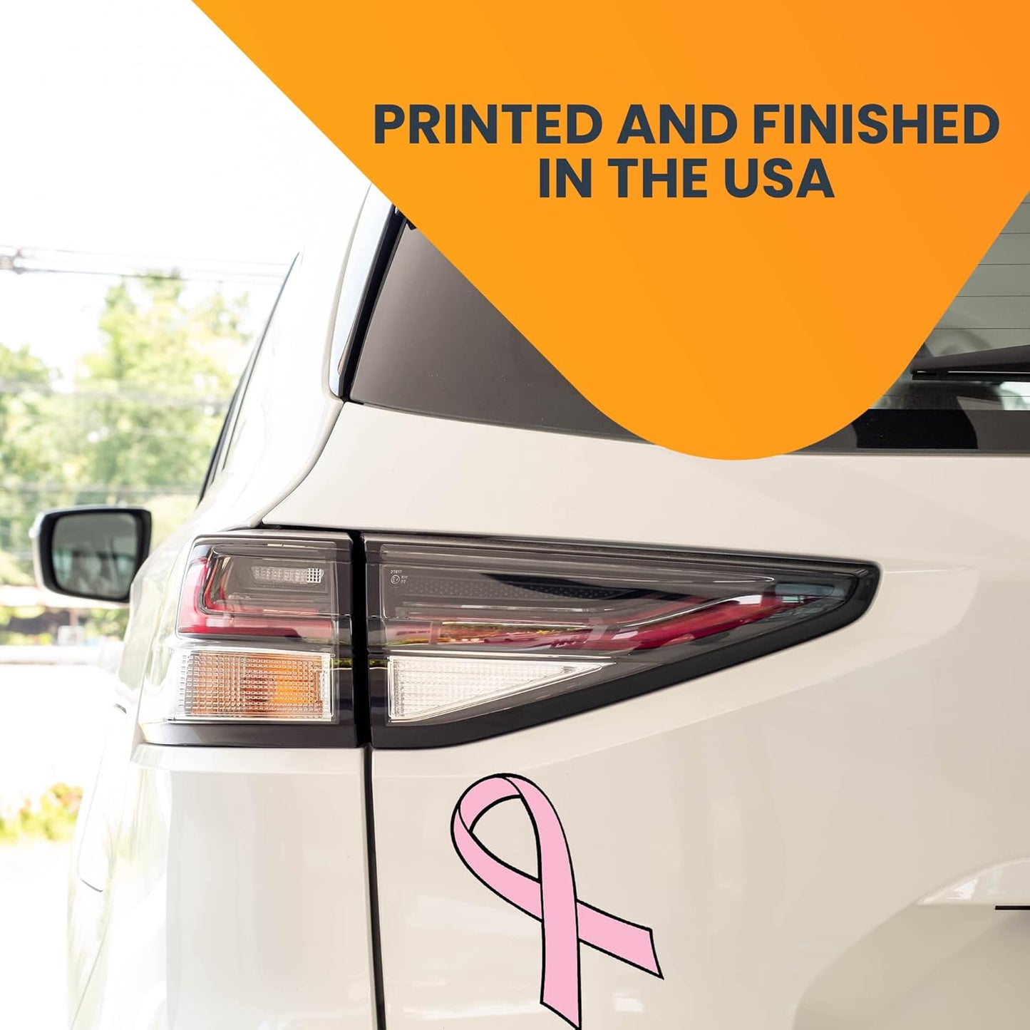 Magnet Me Up Support Breast Cancer Awareness Month, Pink Ribbon Magnet Decal, 3.5x7 Inches, Heavy Duty Automotive Magnet for Car Truck SUV, Any Magnetic Surface, Great Gift Idea, Crafted in USA