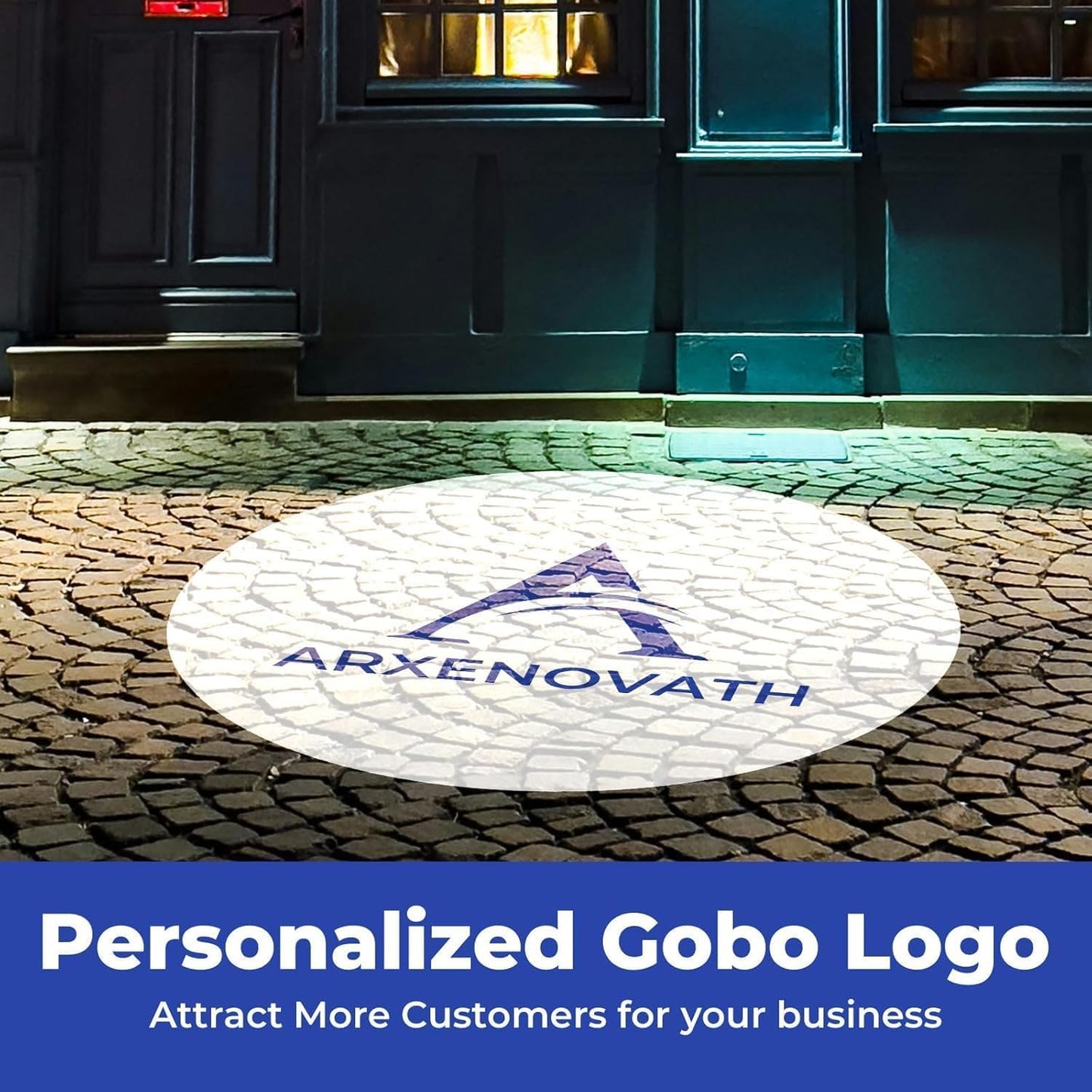 GOBO Projector Custom Logo Projector Lights for Store Business or Outdoor Wall Street Waterproof Ip67 HD Led for Shop Advertising and Wedding (35W)