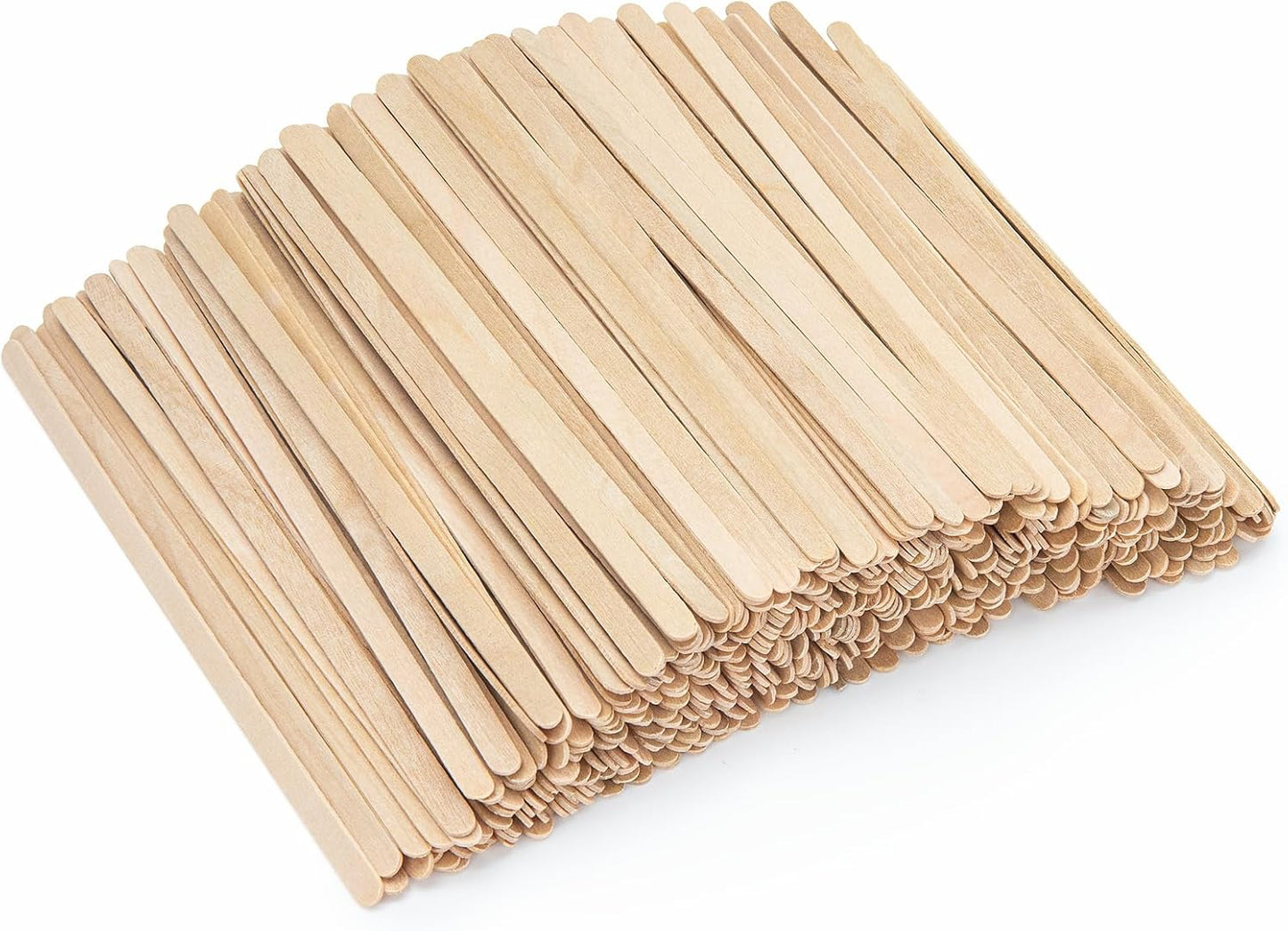 WISYOK 600 PCS Coffee Stirrers, 5.5 Inch Premium Birch Wood Sticks, Smooth Round Ends, Splinter-Free Disposable Stir Sticks for Coffee, Cocktails, Office, Home, Coffee Bars