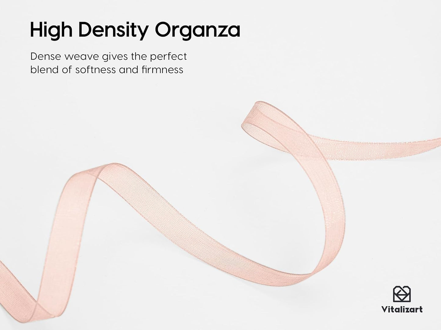 Vitalizart 3/8" x 30Yd Organza Ribbon Red Pink White Sheer Ribbons Set 10 Yd x 3 Rolls Handmade Eco-Friendly for Gift Wrapping Christmas Tree Crafts Bows Wedding Invitations Wreaths