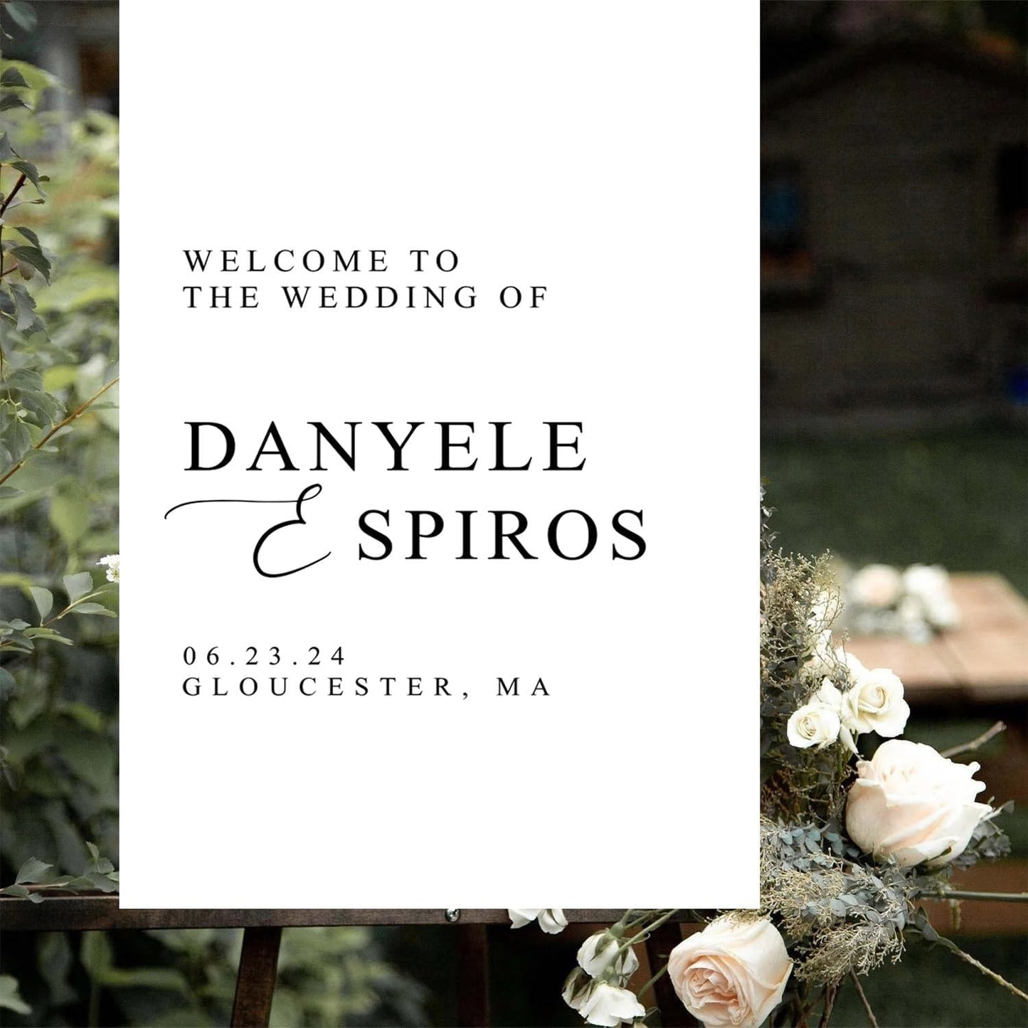 Modern Simple Wedding Welcome Signs, Customized Wedding Welcome Sign, Custom Wedding Welcome Sign