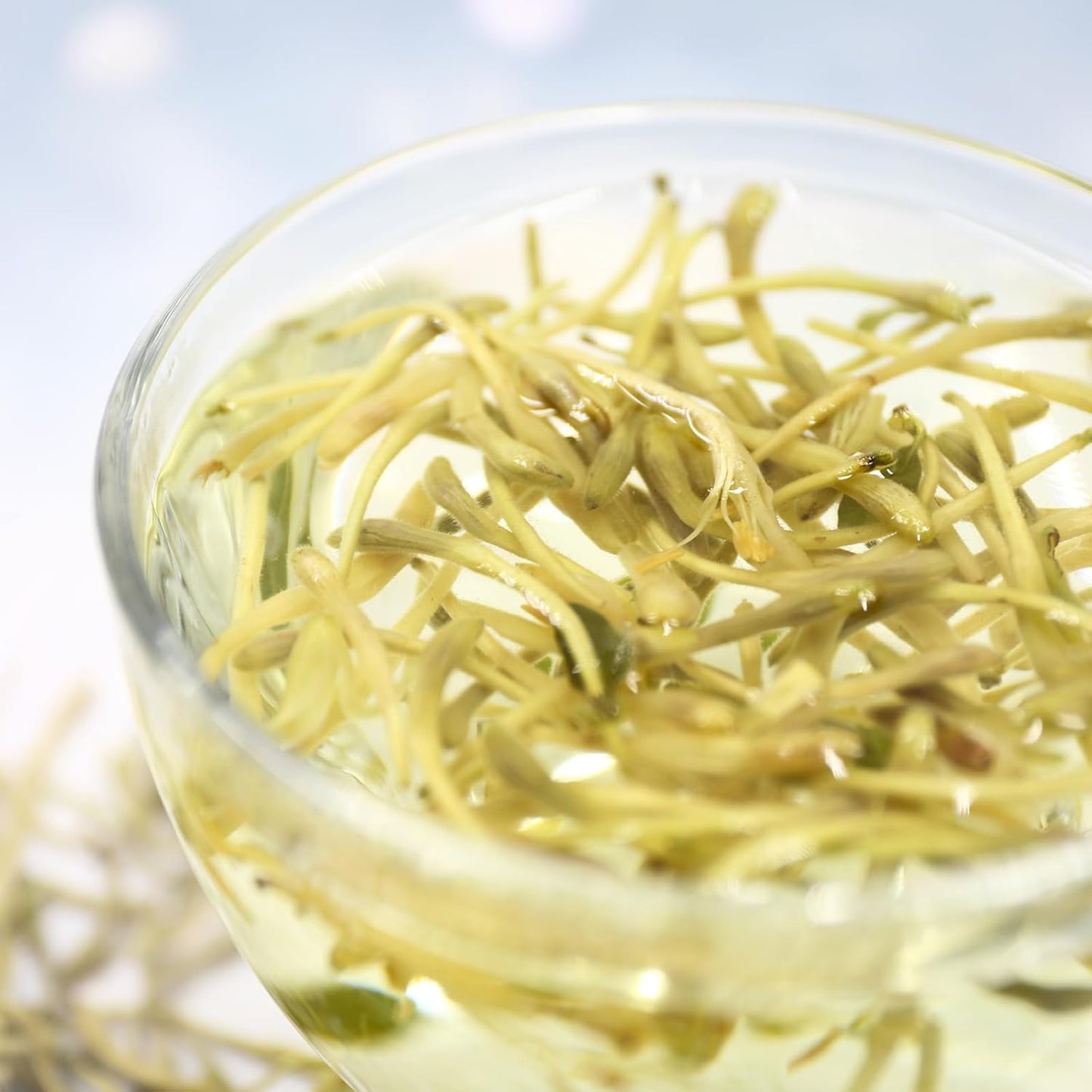 FullChea - 100% Pure Natural Dried Honeysuckle - Jin Yin Hua Honeysuckle Tea - Premium Flower Herbal Tea - 1.58oz/45g