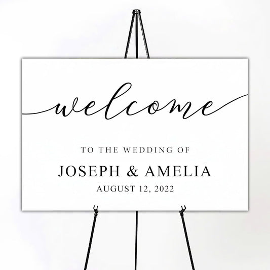 Wedding Welcome Sign - Welcome To The Wedding Sign - Personalized Wedding Sign - Wedding Décor