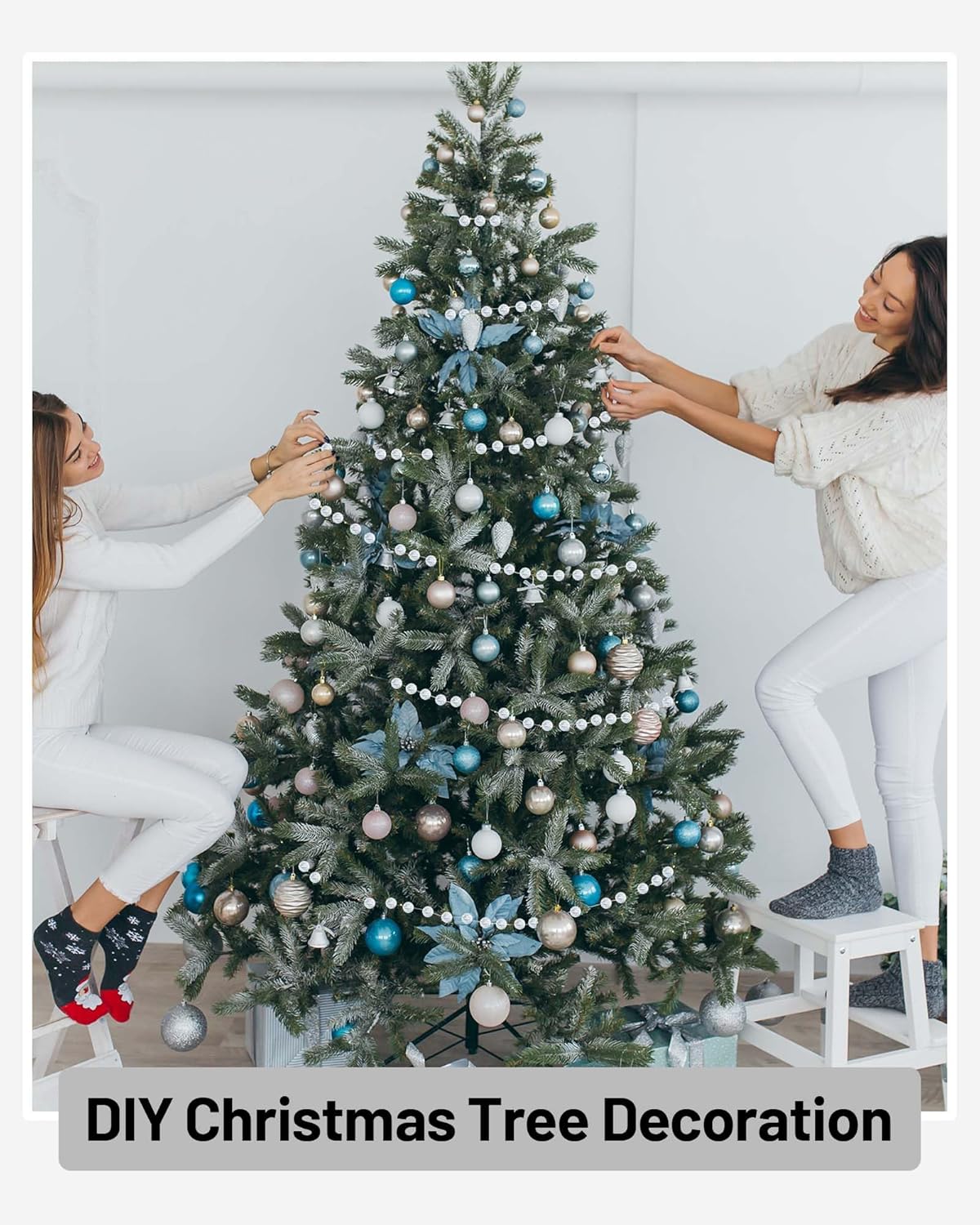 49FT Acrylic Crystal Garland, Clear Diamond-Shaped Crystal Bead Strands, DIY Crystal Beads String Roll for Wedding Decorations Party Decorations Beaded Curtain Crafting Projects