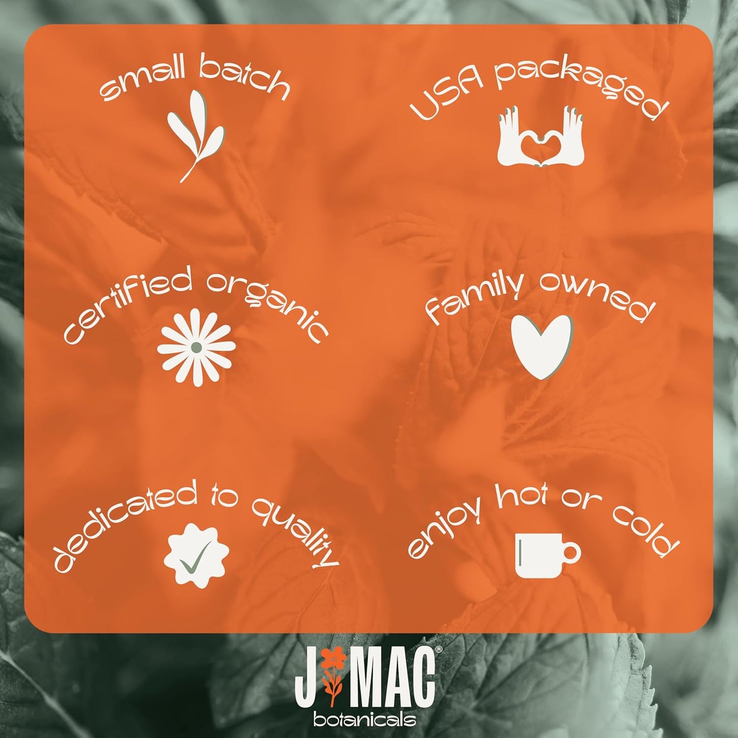 J Mac Botanicals Organic Peppermint Leaf Tea