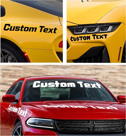 Custom Decals for Cars - Personalized Vinyl Lettering Decal - Custom Vinyl Lettering for Car - Waterproof Personalized Decal Stickers - Car Lettering