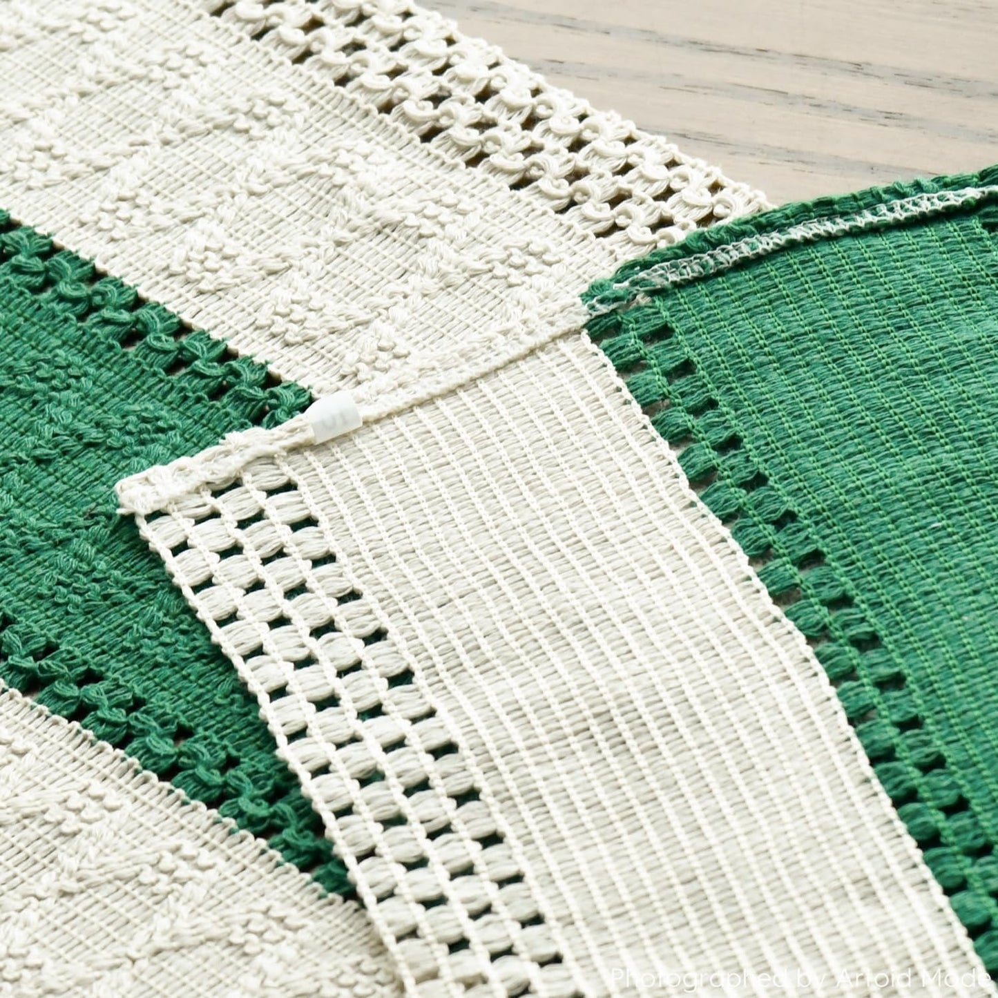 Artoid Mode Dark Green Farmhouse Rustic Table Runner, Seasonal Holiday Hollow Kitchen Dining Table Decoration for Home Party Decor 12x72 Inch