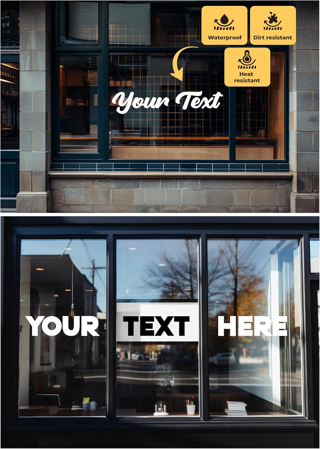 Custom Window Lettering - Custom Vinyl Decal Sticker Letters - Custom Decal Text Sticker - Personalized Vinyl Text Decal for Window