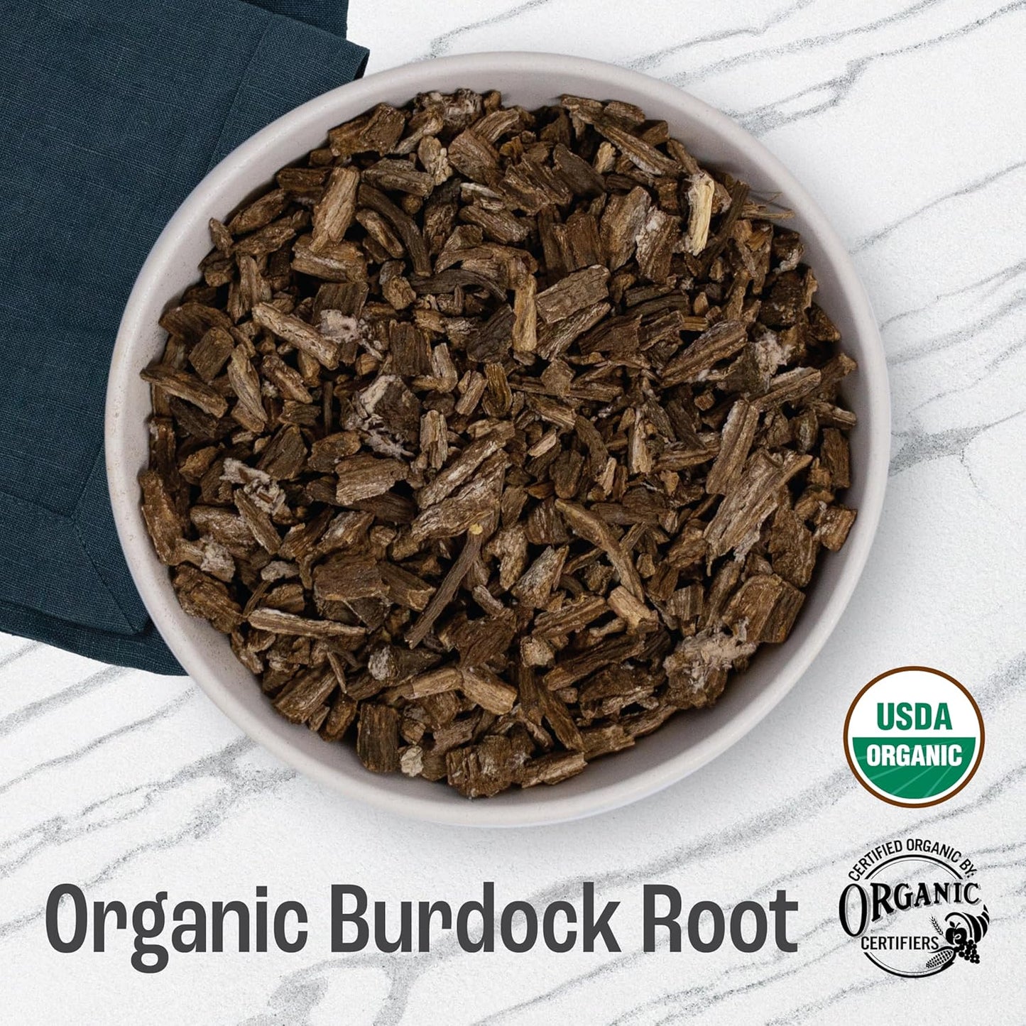 J Mac Botanicals Organic Burdock Root Herbal Tea - 4 oz