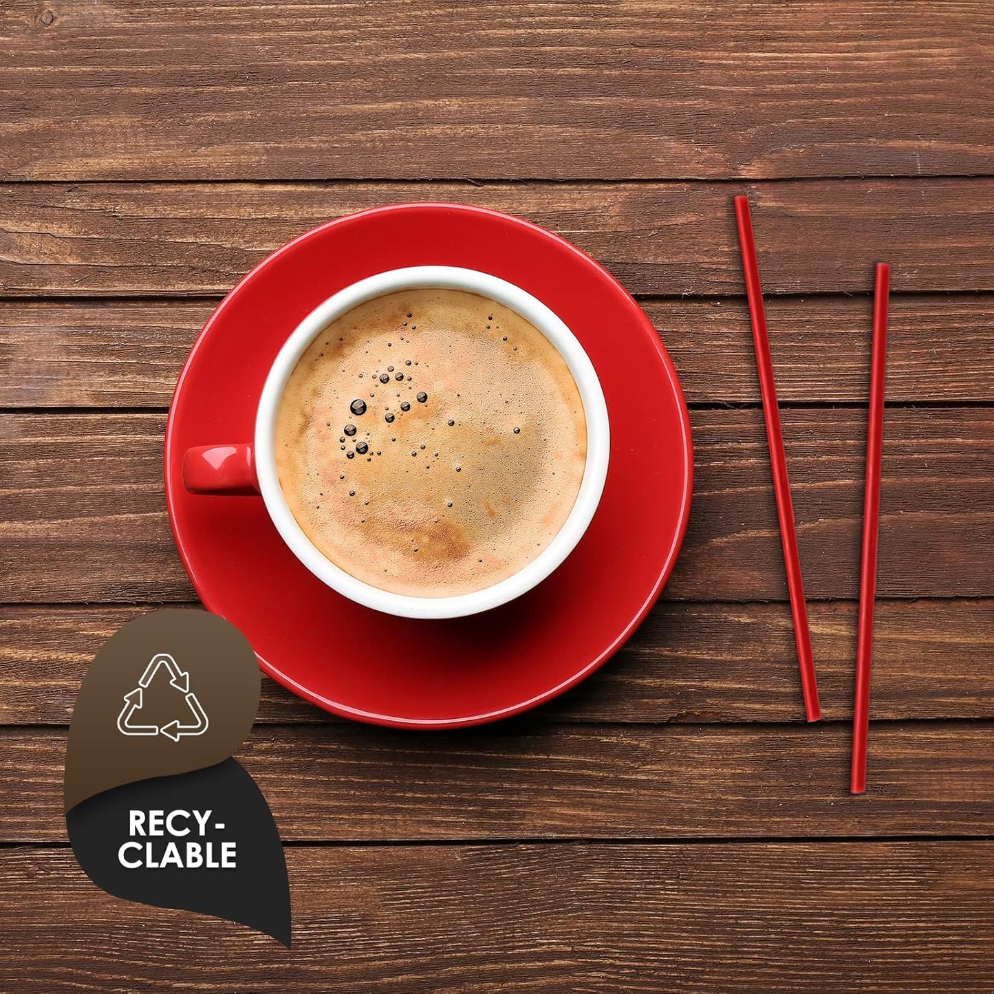 PAMI Disposable 5in Plastic Sip Stirrers/Straws, Value Pack of 1000 Stirring Sticks for Hot & Cold Drinks, Cocktail & Coffee Bar Stir Straws (Red One Size)