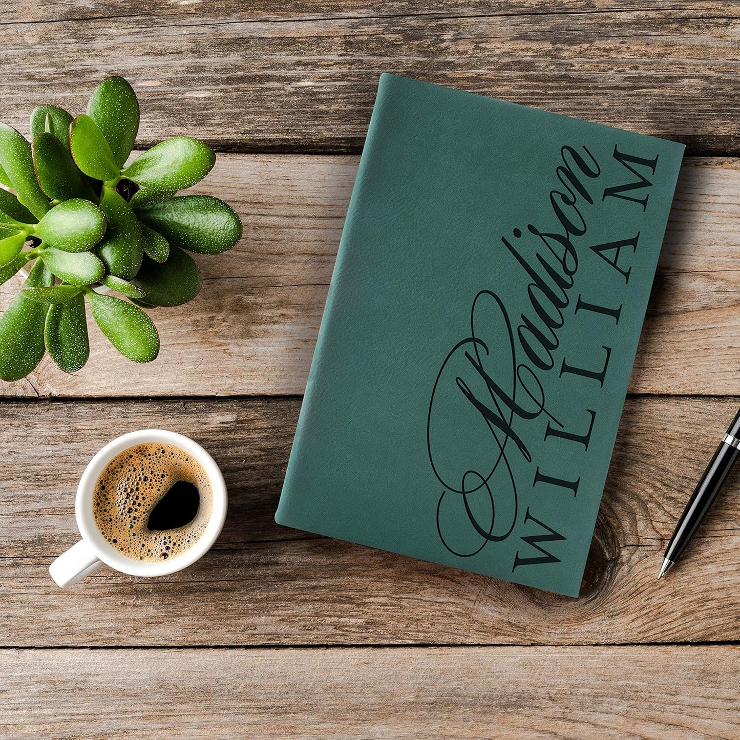 Personal Leather Journal Notebooks | 12 Design, 9 Color - Rustic | Journal for Women, Men - Custom Notebook to Write in - Diary for Girls, Women - Personalized Gift Idea for Girl, Boy, Mom and Dad